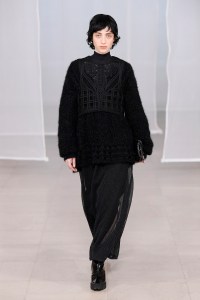 Model on the catwalk