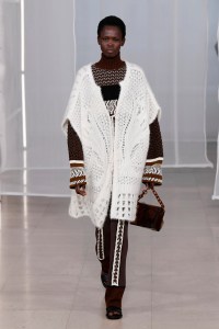 Model on the catwalk
