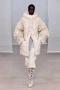 Model on the catwalk