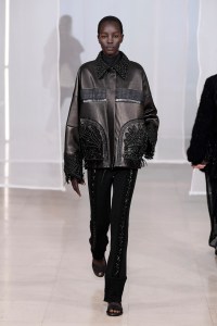 Model on the catwalk