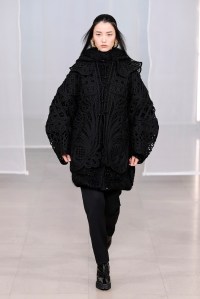 Model on the catwalk