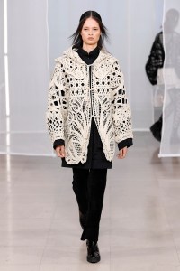 Model on the catwalk
