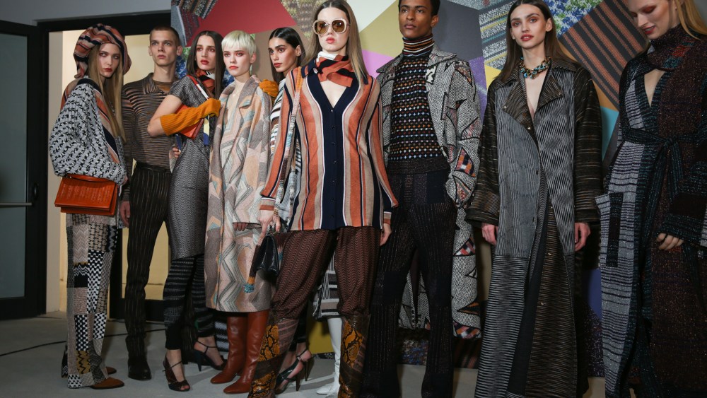 Backstage at Missoni RTW Fall 2020