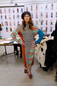 Backstage at Missoni RTW Fall 2020.