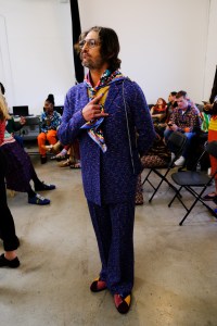 Backstage at Missoni RTW Fall 2020.