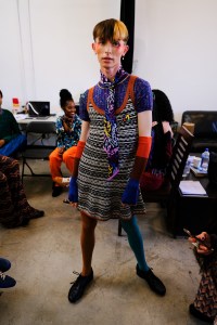 Backstage at Missoni RTW Fall 2020.