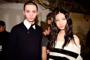 Backstage at Monse RTW Fall 2020
