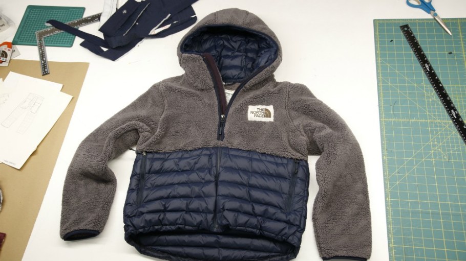 The Down Insulated Crew sweatshirt, made by Kellen Hennessy.