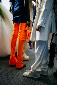 Backstage at Off-White RTW Fall 2020