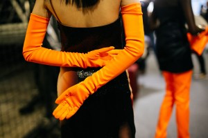 Backstage at Off-White RTW Fall 2020