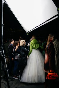 Backstage at Off-White RTW Fall 2020