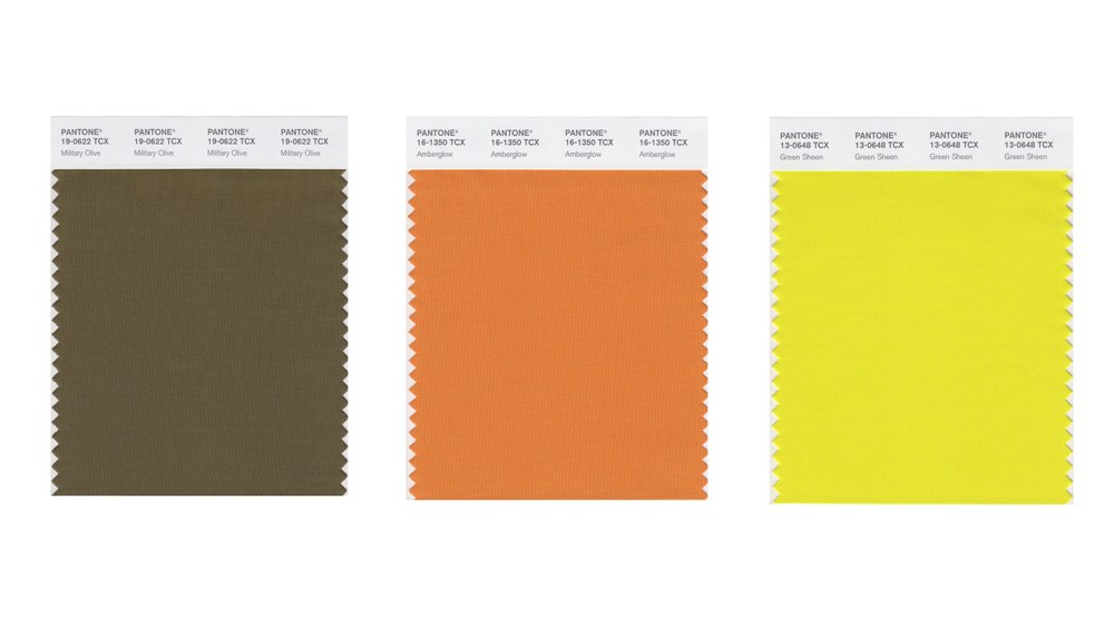 Military Olive, Amberglow and Greensheen.