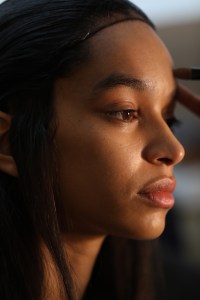 Backstage at Sally LaPointe RTW Fall 2020