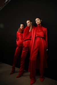 Backstage at Sally LaPointe RTW Fall 2020