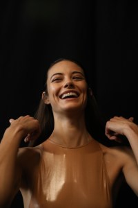 Backstage at Sally LaPointe RTW Fall 2020