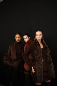 Backstage at Sally LaPointe RTW Fall 2020