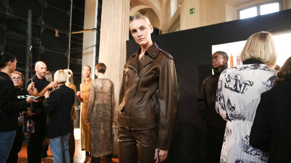 Backstage at Salvatore Ferragamo RTW Fall 2020