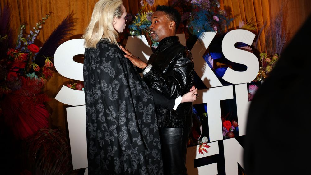 Gwendoline Christie and Billy PorterL'Avenue at Saks first anniversary celebration, New York Fashion Week - 04 Feb 2020