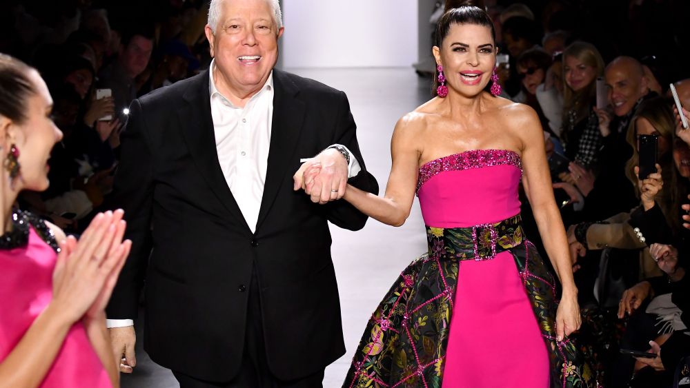 Dennis Basso and Lisa Rinna on the catwalkDennis Basso show, Runway, Fall Winter 2020, New York Fashion Week, USA - 09 Feb 2020