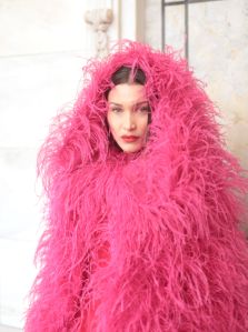 Bella Hadid backstageOscar De La Renta show, Backstage, Fall Winter 2020, New York Fashion Week, USA - 10 Feb 2020