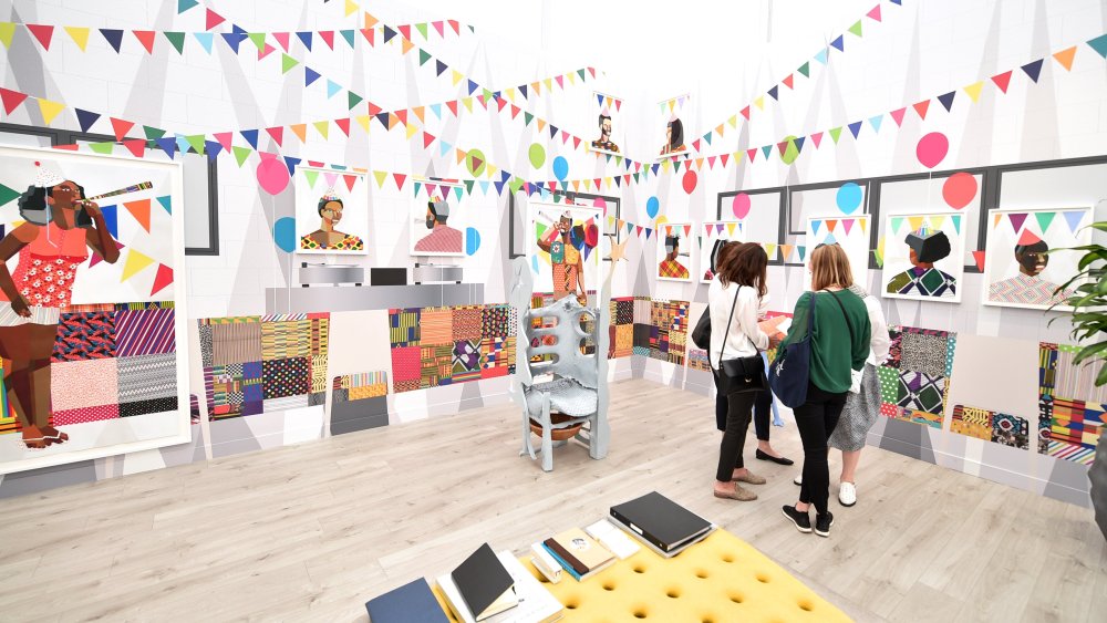 Derrick Adams 'We Came to Party and Plan' art installationVIP Preview Frieze LA, Paramount Pictures Studios, Los Angeles, USA - 13 Feb 2020