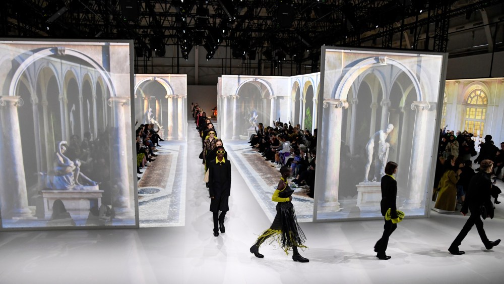 Models on the catwalkBottega Veneta show, Runway, Fall Winter 2020, Milan Fashion Week, Italy - 22 Feb 2020