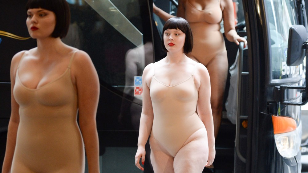 The influencer’s shapewear collection had its Nordstrom debut in Manhattan on Wednesday.