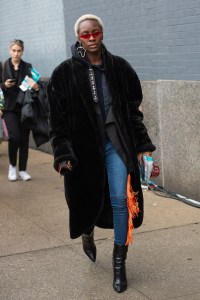 Street style at New York Fashion Week Fall 2020.