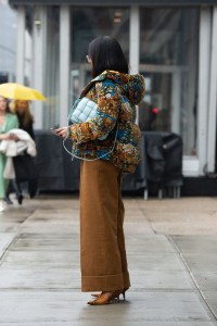 Street style at New York Fashion Week Fall 2020.