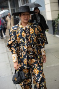 Street style at New York Fashion Week Fall 2020.