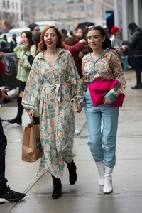 Street style at New York Fashion Week Fall 2020.