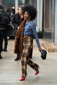 Street style at New York Fashion Week Fall 2020.