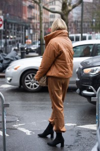 Street style at New York Fashion Week Fall 2020.