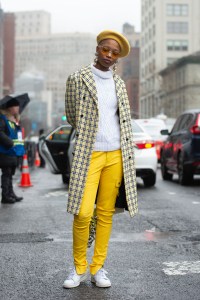 Street style at New York Fashion Week Fall 2020.
