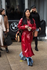 Street style at New York Fashion Week Fall 2020.