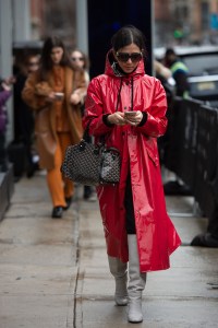Street style at New York Fashion Week Fall 2020.