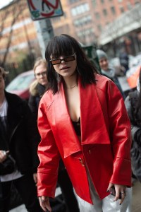 Street style at New York Fashion Week Fall 2020.