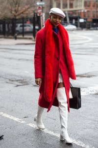 Street style at New York Fashion Week Fall 2020.