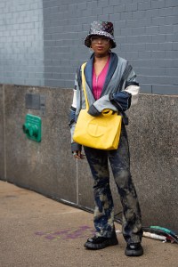 Street style at New York Fashion Week Fall 2020.
