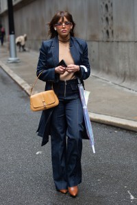 Street style at New York Fashion Week Fall 2020.