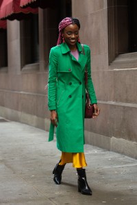 Street style at New York Fashion Week Fall 2020.