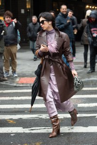 Street style at New York Fashion Week Fall 2020.