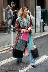 Street style at New York Fashion Week Fall 2020.