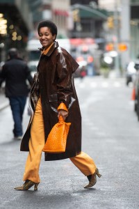 Street style at New York Fashion Week Fall 2020.