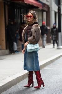 Street style at New York Fashion Week Fall 2020.