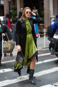 Street style at New York Fashion Week Fall 2020.
