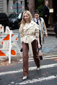 Street style at New York Fashion Week Fall 2020.
