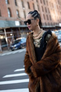 Street style at New York Fashion Week Fall 2020.