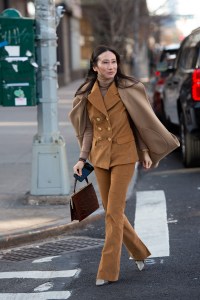 Street style at New York Fashion Week Fall 2020.