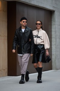 Street style at New York Fashion Week Fall 2020.